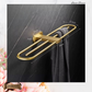 "Lusso" Sovereign Looped 3 Bar Towel Rail Brushed brass 600mmx155