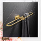 "Lusso" Sovereign Looped  2 Bar Towel Rail Brushed brass 600mmx120mmm