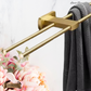 "Lusso" Sovereign 2 Bar Towel Rail Brushed brass 600mmx120mm