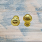 Gold "ORB" small drawer or jewelry box vintage knob 14mm dia