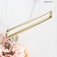 "Bagno"Sovereign Bathroom Sgl Bar Towel Rack -Brushed brass