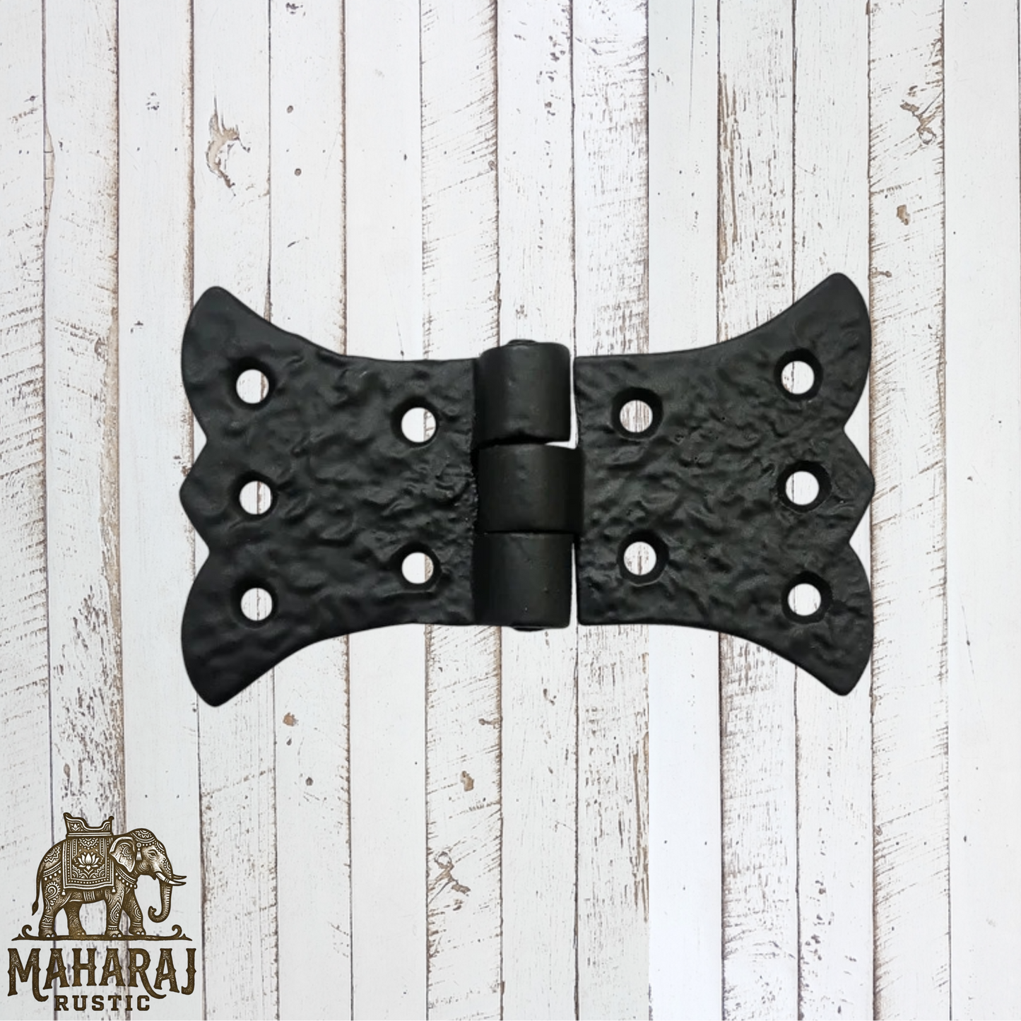 Antique Cast Iron Strap Butterfly Hinge -90mm x 53mm (MAJ-801)