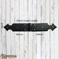 Black Antique Iron arrow 314mm Forged Double Strap Hinge (MAJ-805)