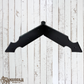 Black Antique Iron arrow 314mm Forged Double Strap Hinge (MAJ-805)