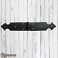 Black Antique Iron arrow 314mm Forged Double Strap Hinge (MAJ-805)