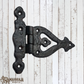 Black Antique cast Iron T Hinge 135x112mm (MAJ-806)
