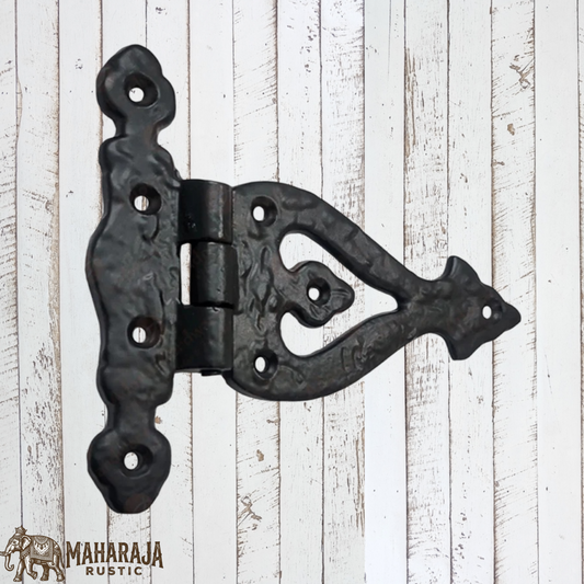 Bekah's Black Antique cast Iron T Hinge 135mmx112mm (MAJ-808)