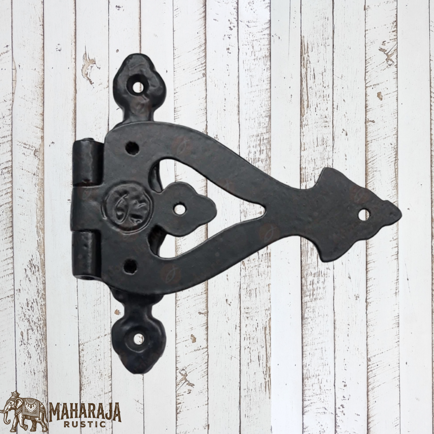 Black Antique cast Iron T Hinge 135x112mm (MAJ-806)