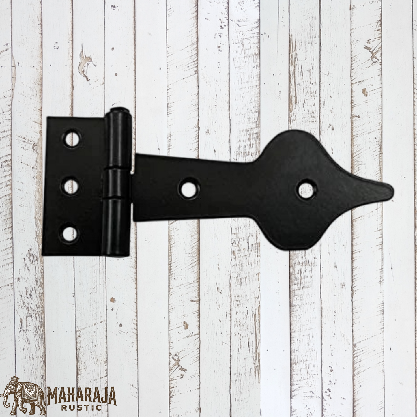Black Antique Iron Cabinet T-Hinge 122mm long (MAJ-808)
