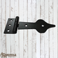 Black Antique Iron Cabinet T-Hinge 122mm long (MAJ-808)