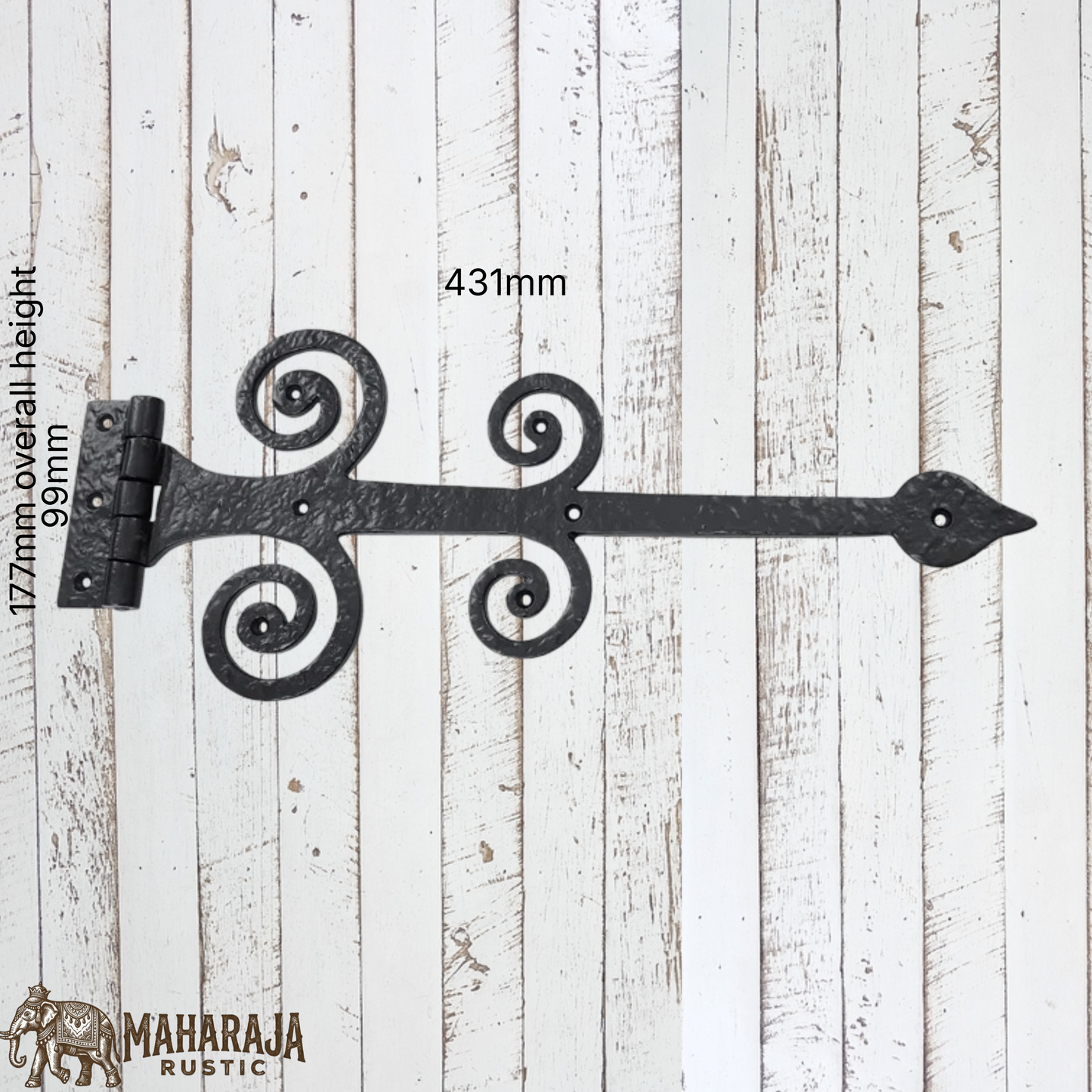 Ornate Iron T-Hinge 431mmx 177mm (MAJ-809)