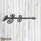 Ornate Iron T-Hinge 431mmx 177mm (MAJ-809)