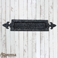Fleur De List Cast iron door letter slot 371mm long (MAJ-810)