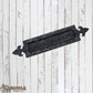 Fleur De List Cast iron door letter slot 371mm long (MAJ-810)