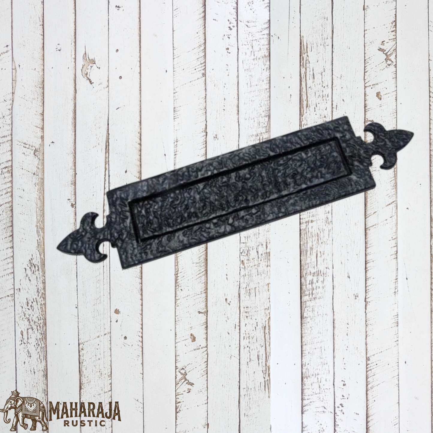 Fleur De List Cast iron door letter slot 371mm long (MAJ-810)