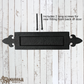Fleur De List Cast iron door letter slot 371mm long (MAJ-810)