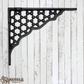 Cast iron Black shelf bracket 150mm x 125mm  (MAJ-814)