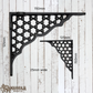 Cast iron Black shelf bracket 150mm x 125mm  (MAJ-814)
