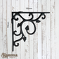 Cast iron Leaf shelf bracket 115mm x 115mm  (MAJ-815) 3 Colours