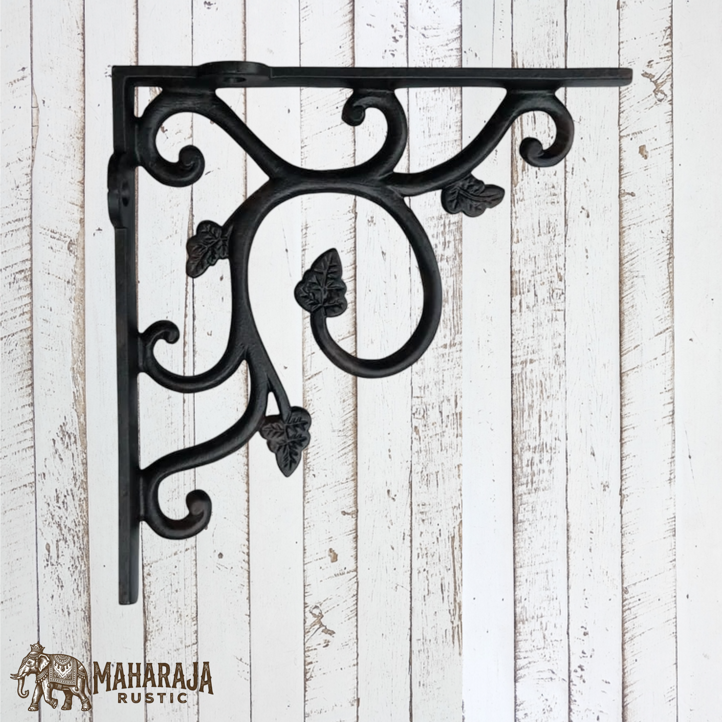 Cast iron Leaf shelf bracket 115mm x 115mm  (MAJ-815) 3 Colours