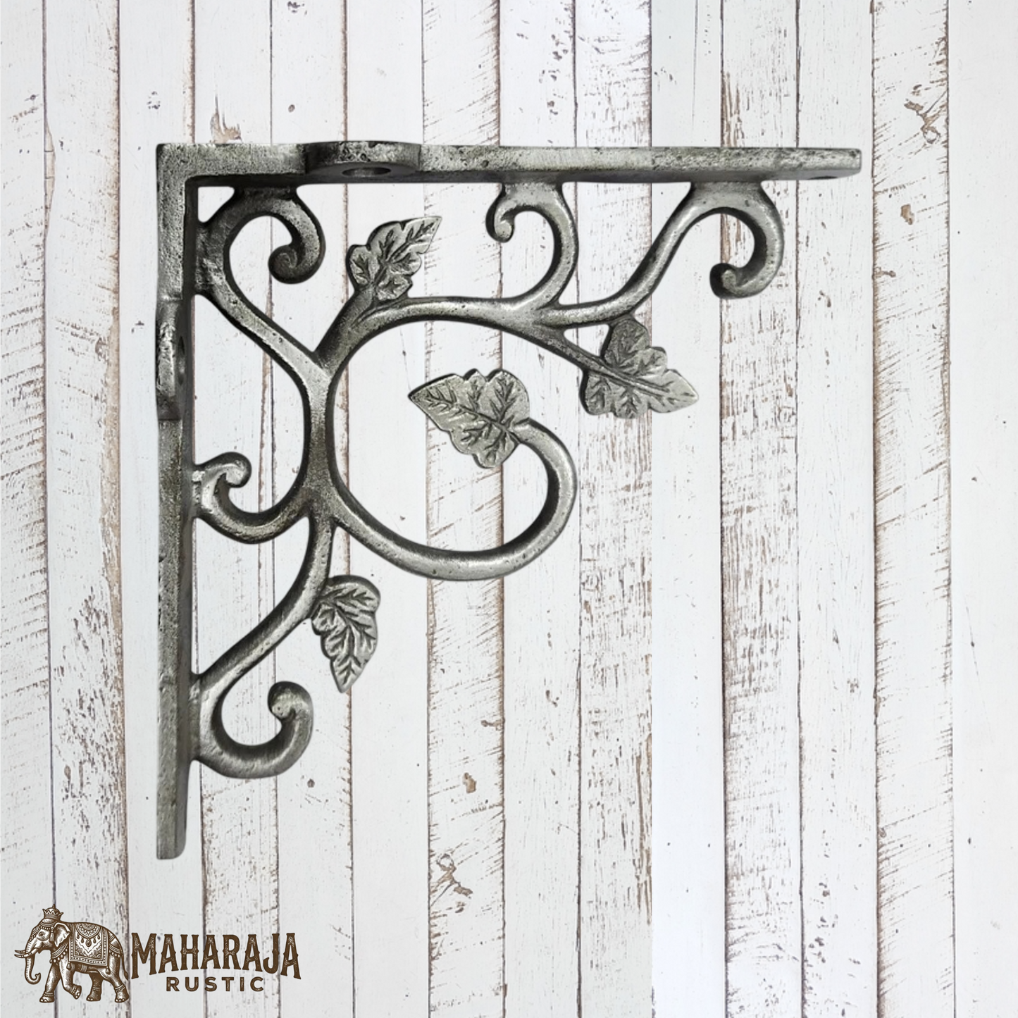 Cast iron Leaf shelf bracket 115mm x 115mm  (MAJ-815) 3 Colours