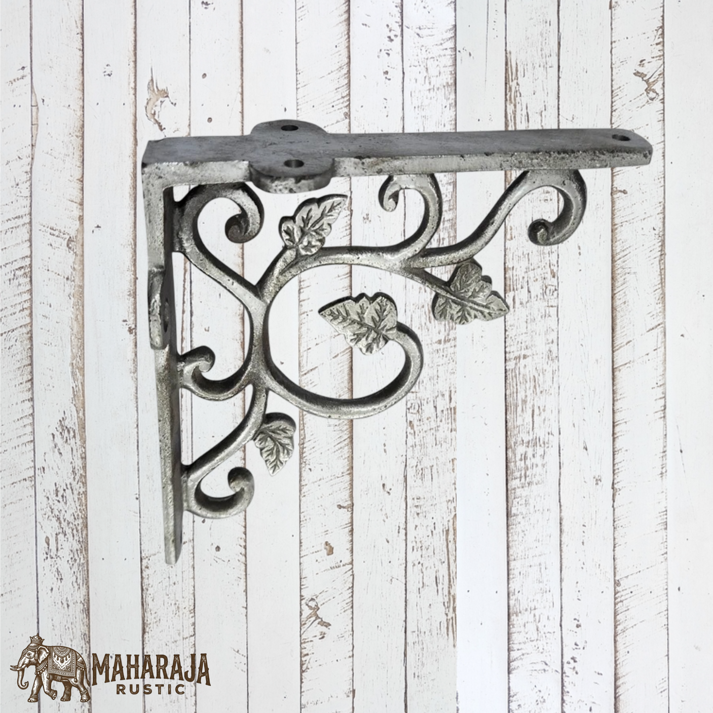 Cast iron Leaf shelf bracket 115mm x 115mm  (MAJ-815) 3 Colours
