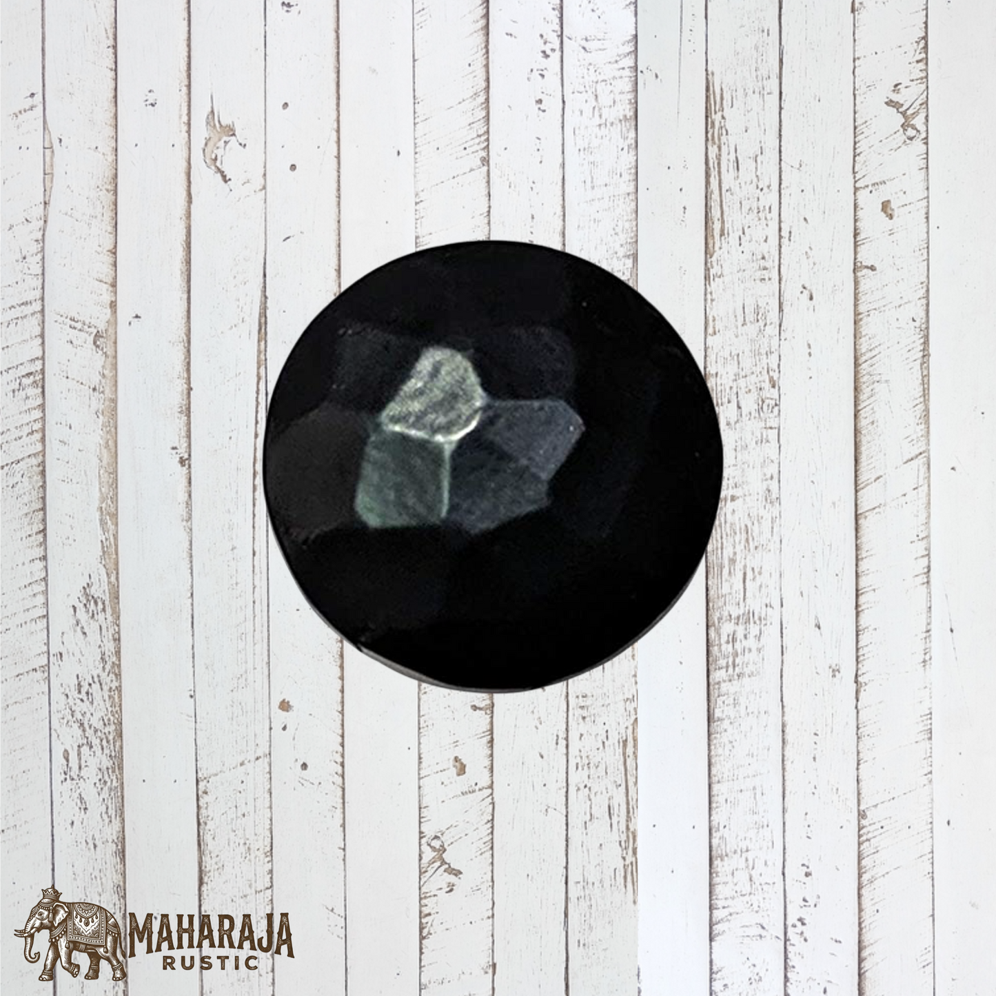 Cast iron hammered effect cabinet knob 26mm dia  (MAJ-817)