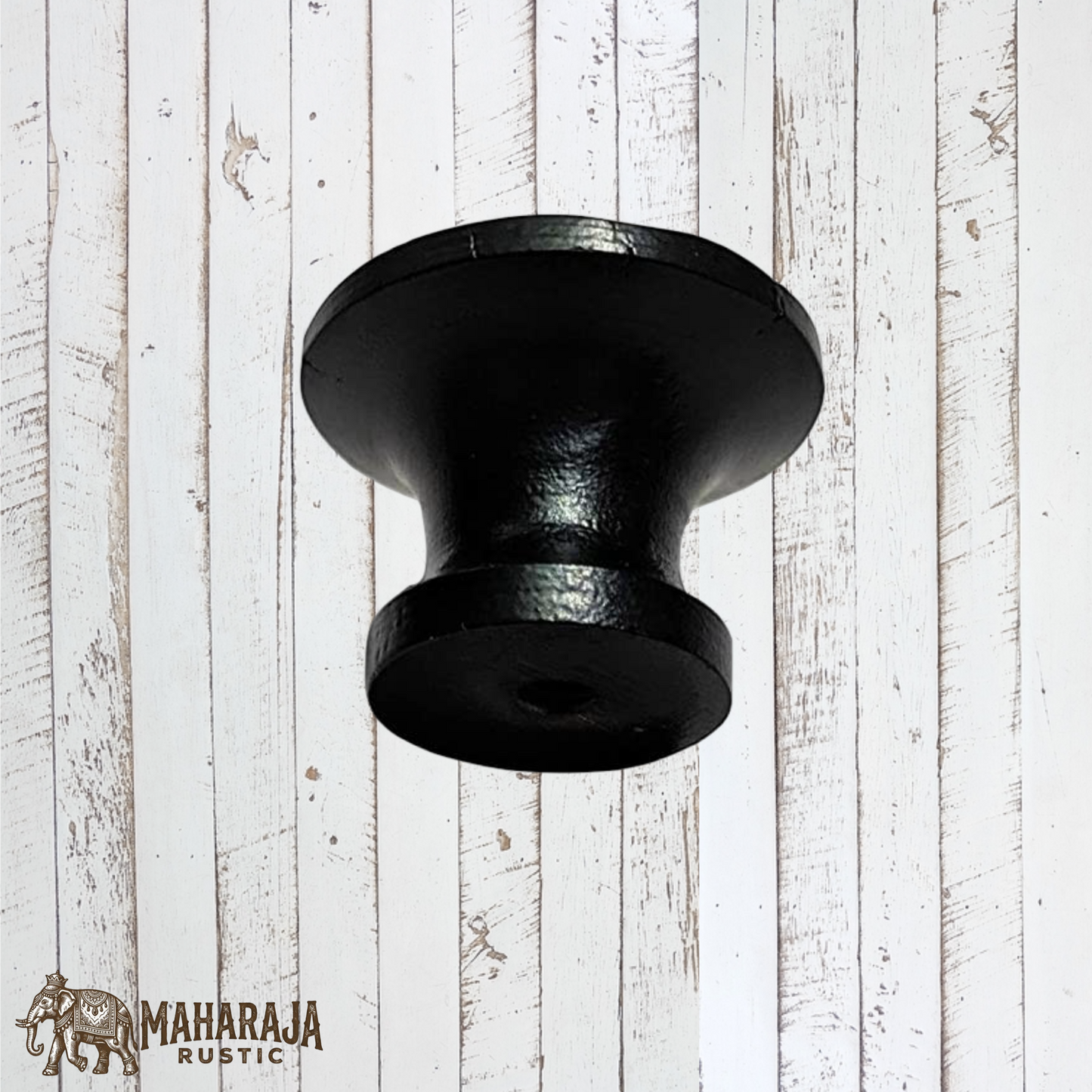 Cast iron hammered effect cabinet knob 26mm dia  (MAJ-817)