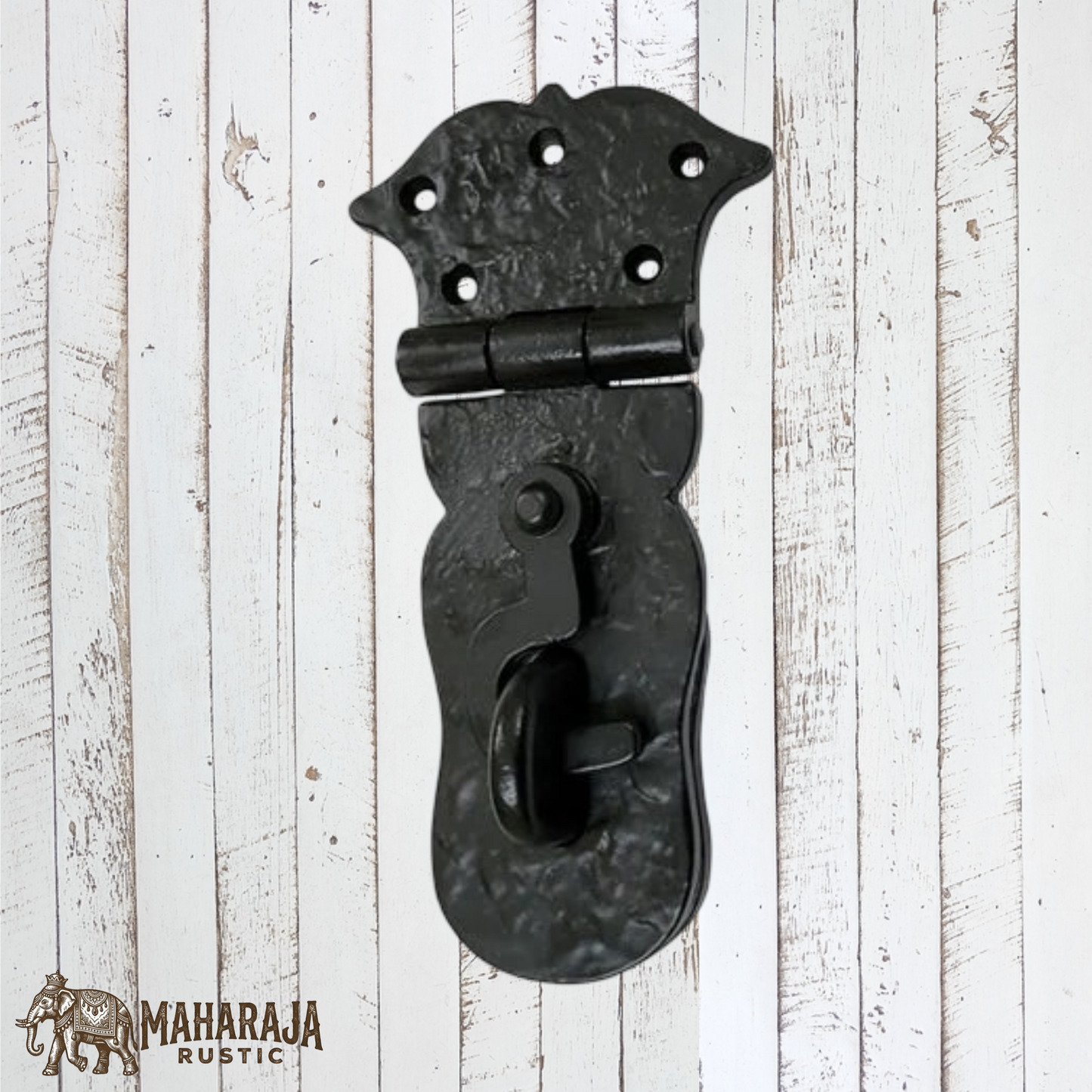 Heavy Duty Antique Cast Iron Safety Hasp and Staple latch 154mm long (MAJ-820)
