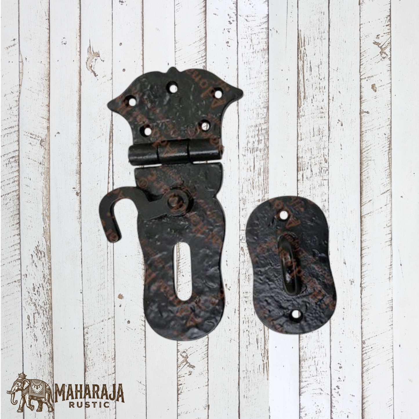 Heavy Duty Antique Cast Iron Safety Hasp and Staple latch 154mm long (MAJ-820)