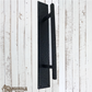Hammered Cast Iron Iron Door Pull W/Back Plate 311mm (MAJ-823)
