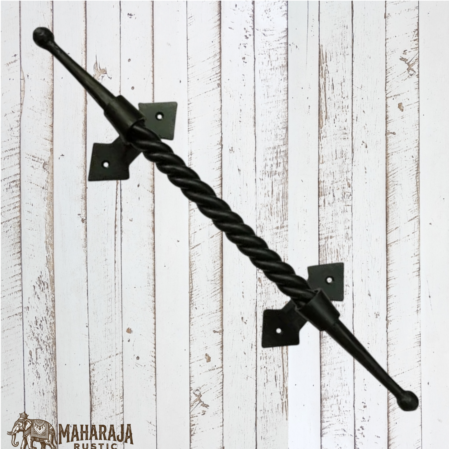 Twisted Cast Iron Iron Door Pull 503mm (MAJ-824)