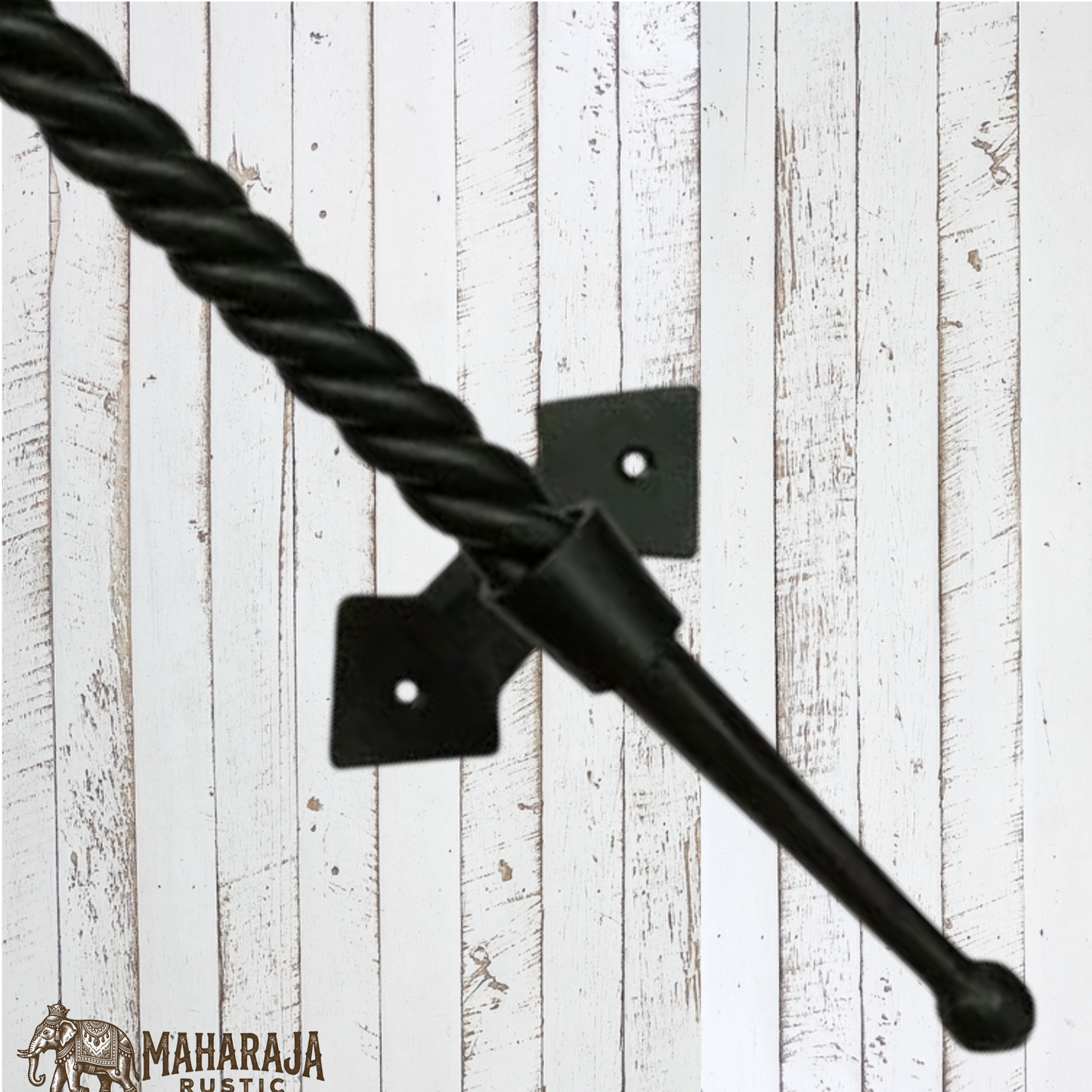 Twisted Cast Iron Iron Door Pull 503mm (MAJ-824)