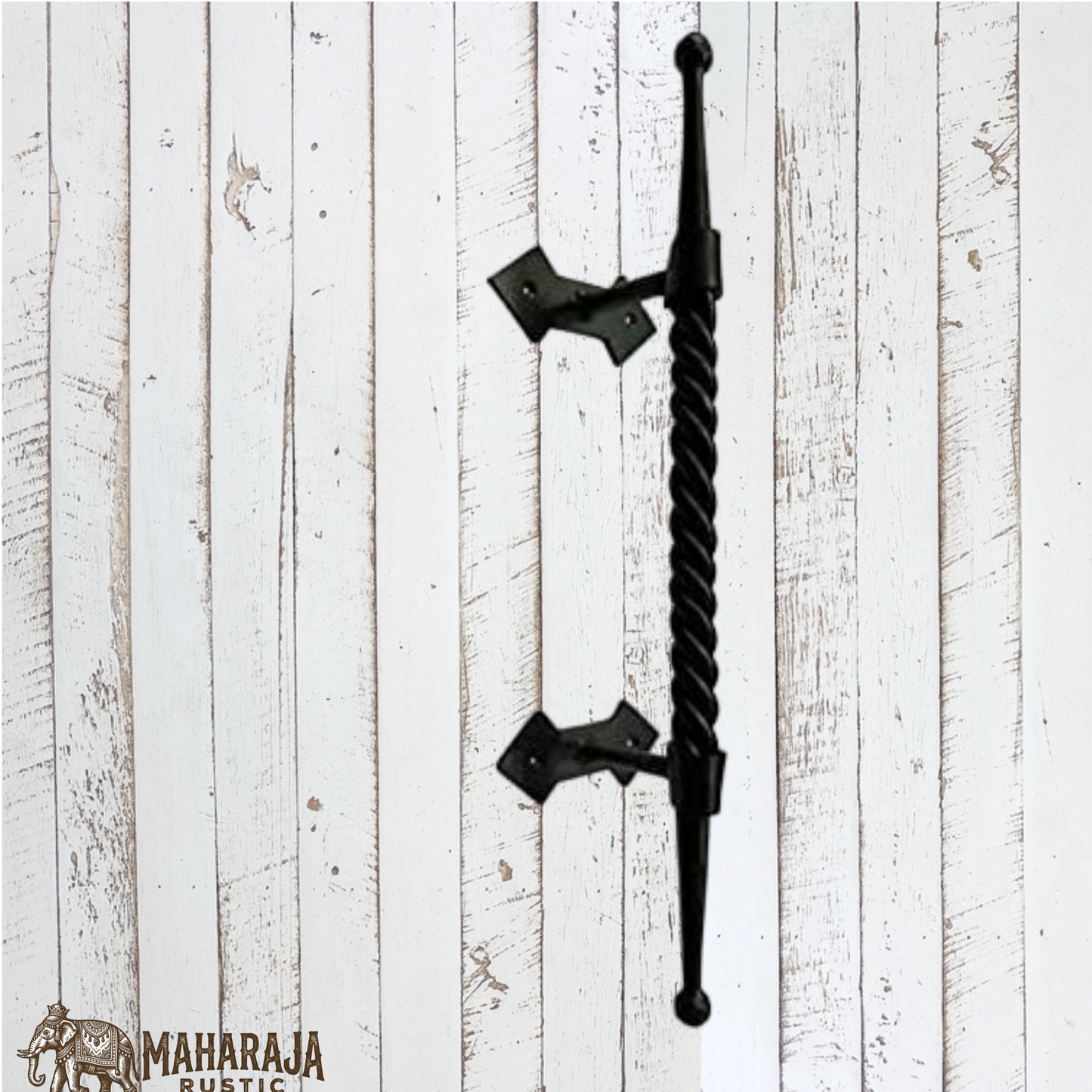 Twisted Cast Iron Iron Door Pull 503mm (MAJ-824)