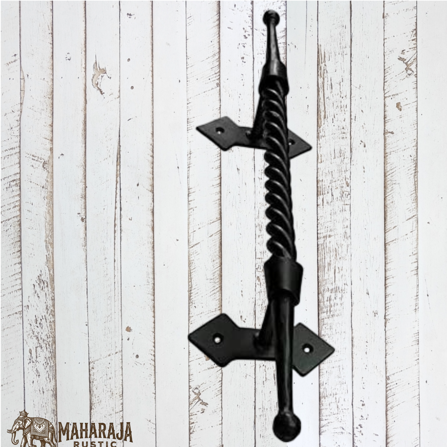 Twisted Cast Iron Iron Door Pull 503mm (MAJ-824)