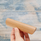 Lacquered Beach lipped cupboard wooden handle 128mm Long