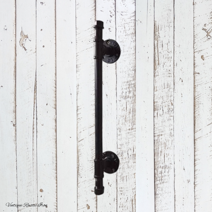 Rustic Iron Tubular pipe Barn Door handle 4 sizes(290-630mm)