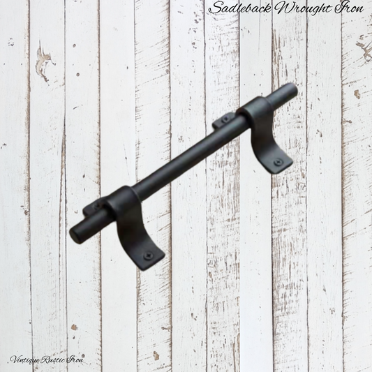 Saddleback handle 600mm Black Tube iron handle