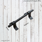 Saddleback handle 600mm Black Tube iron handle