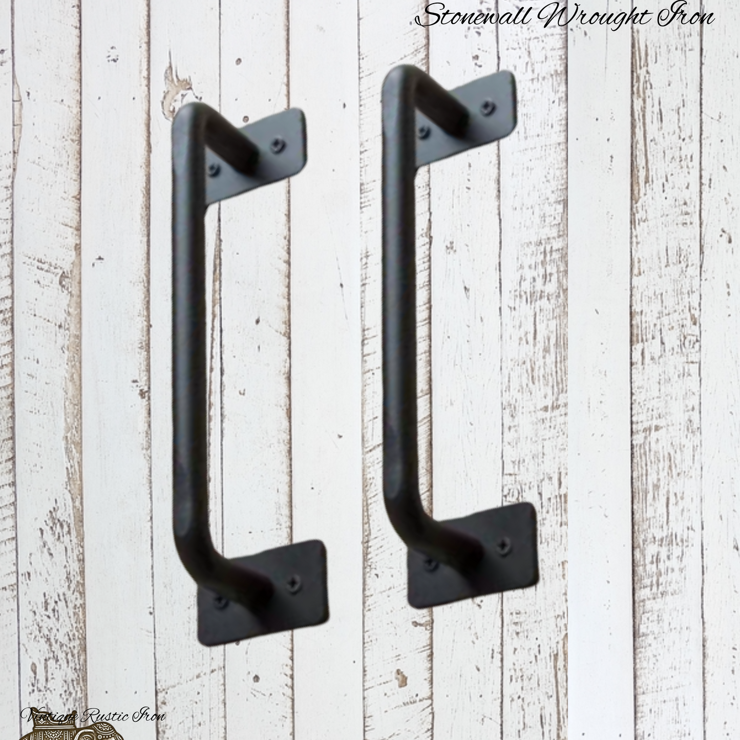 Stonewall D-handle Black Bar iron handle 500mm
