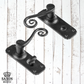 cast iron Monkey Tail Lever Handles Black (3 types)