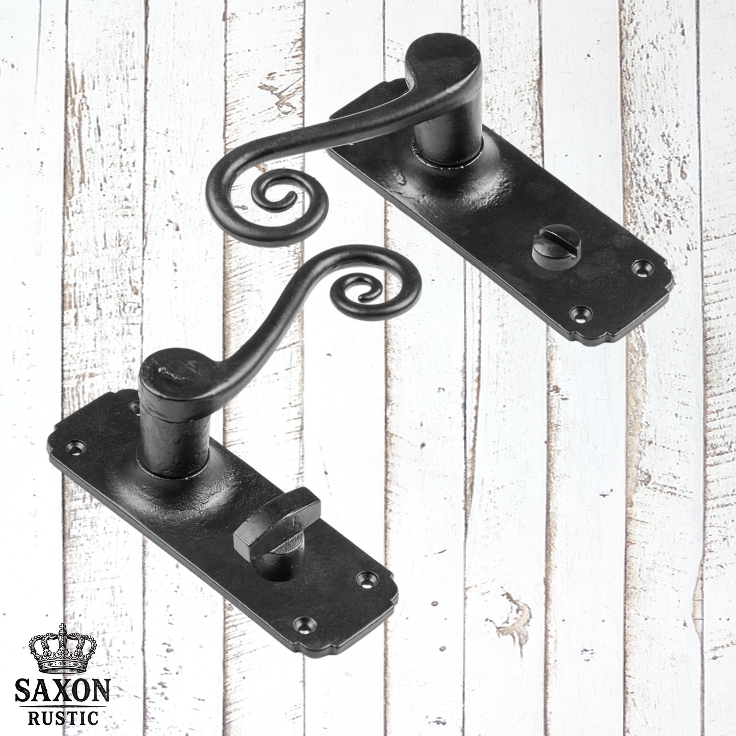 cast iron Monkey Tail Lever Handles Black (3 types)