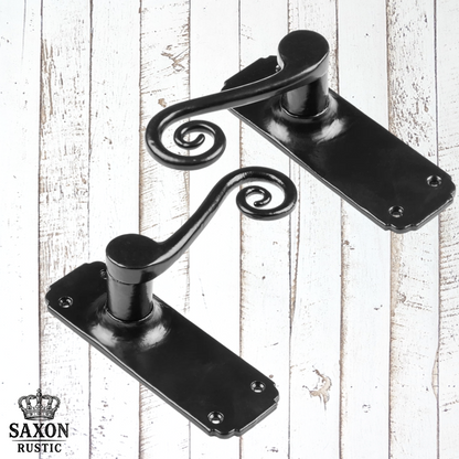 cast iron Monkey Tail Lever Handles Black (3 types)