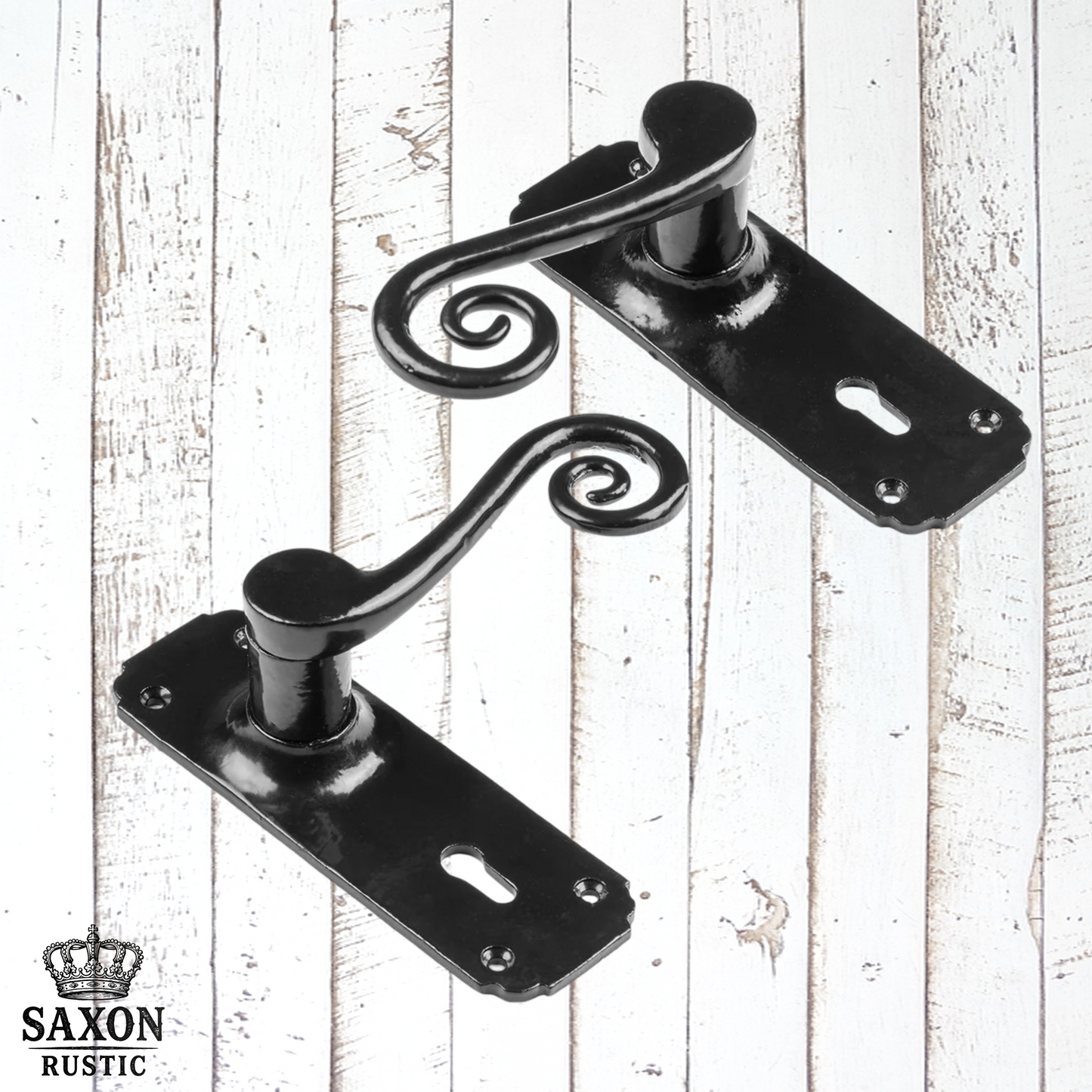 cast iron Monkey Tail Lever Handles Black (3 types)