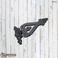 Bekah's Black Antique cast Iron T Hinge 177mmx119mm (MAJ-849)