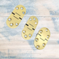 Cucina Solid brass TableTop Hinge -3 sizes for marine,tables and more