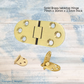 Cucina Solid brass TableTop Hinge -3 sizes for marine,tables and more