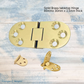 Cucina Solid brass TableTop Hinge -3 sizes for marine,tables and more