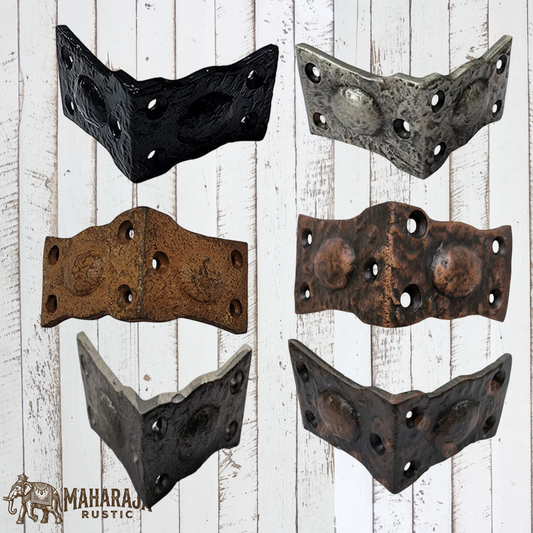 Cast iron 2 way corner with Rivet (Each) 54x54x35mm (MAJ-880) -6 finishes