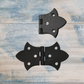 Elegant Edwardian box Hinge Black 31x26mm